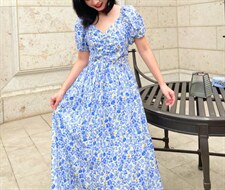 【现货】抽褶连衣裙，女装连衣裙，欧尼蒂