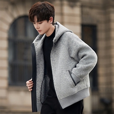男士2025秋冬新款高级感休闲大衣毛呢外套Y006P385，男装毛呢大衣，电商A355（原A415）