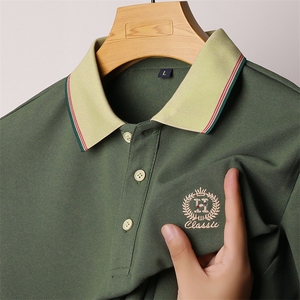 男士polo衫长袖t恤男春秋季打底衫翻领体恤商务男衣服图片