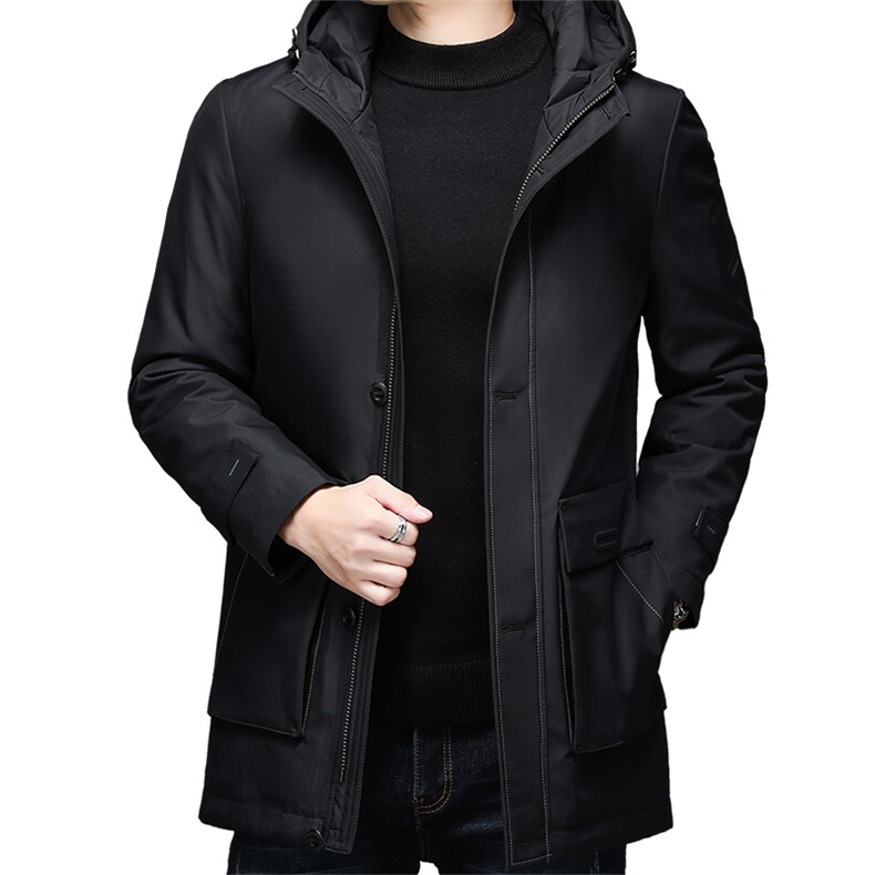 V3587钱塘2020-3冬季厚款商务休闲中年男士80鸭绒羽绒服P230,男装羽绒服,钱塘207-3