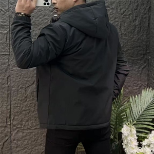 (网图)刺绣连帽轻奢棉服外套休闲潮流防风保暖   313B-JK5633-P90图片