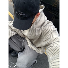 网图条纹连帽拉链外套男2025新款设计感宽松美式开衫卫衣特P68，女装短外套，电商C306-1