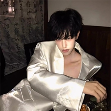 春夏小众液态偏光亮面玫瑰胸针设计感西装外套男高级感礼服垫肩潮，男装西服套装，星座506A