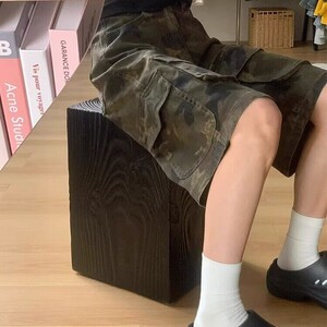 夏季百搭休闲裤男 高街工装短裤五分裤DK817/P48图片