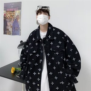 新款翻领外穿标准长袖百搭单排扣原宿夹克BW29P60图片