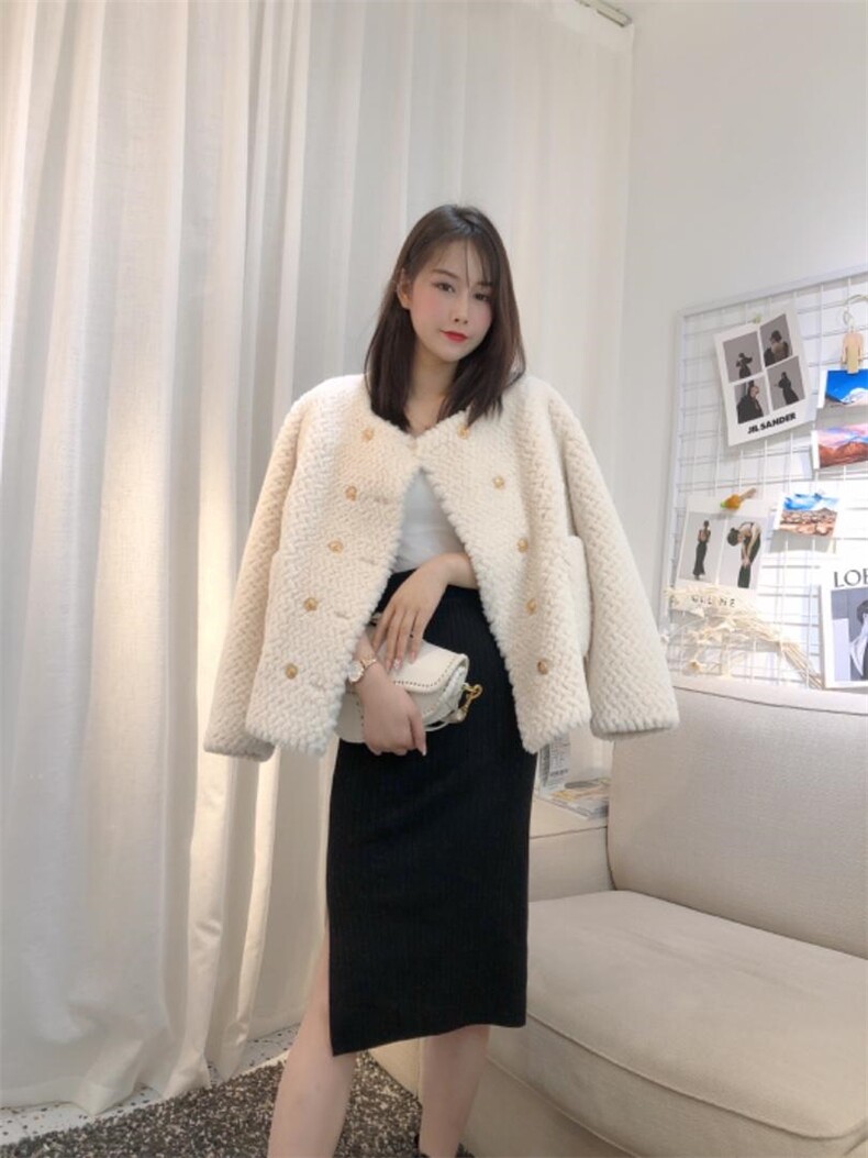 DINOBIENS/冬装小香风皮毛一体外套，其它，迪诺比亚