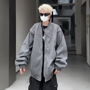 2023年美式复古高街工装夹克潮牌男休闲棒球服 HY161 P68图片