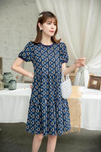 现货供应：雪纺真丝连衣裙M一XXL，女装连衣裙，拉思维加丝