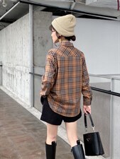 加绒衬衫，女装衬衫，依伊贝诺