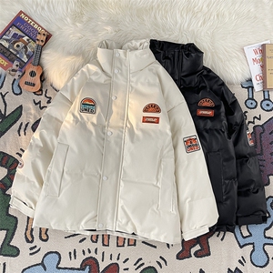美式赛车PU皮棉衣男冬季加厚ins潮流立领宽松立领棉服 W7974-P92图片