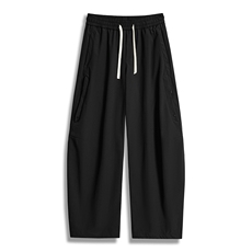 得物秋季新款垂感直筒宽松bf慵懒休闲阔腿卫裤A436-6218-P50，男装休闲裤，电商A436