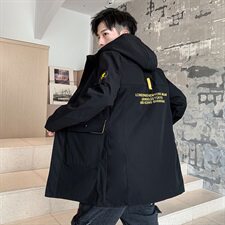 2021秋冬连帽工装风衣中长款夹克男外套男棉衣外套A112-JK121-P80，男装夹克，星座1206（原A206）