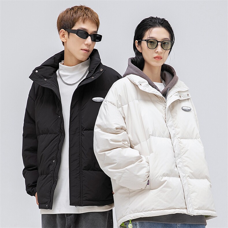 新标90白鸭绒羽绒服2024新款潮流情侣保暖加厚A436-9201-P210,男装羽绒服,电商A436