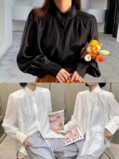 春款立领衬衫，女装衬衫，依纤