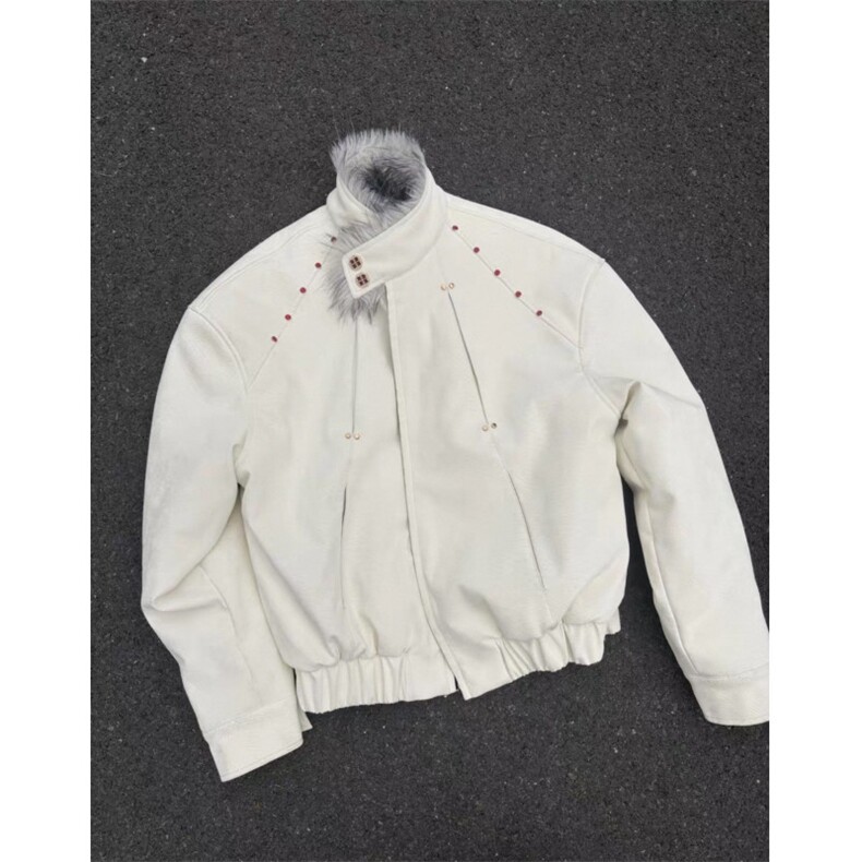 已安排里布全毛雪地银狐狼毛座山雕加厚加绒棉服外套mj1090-p178,男装棉衣,电商B288