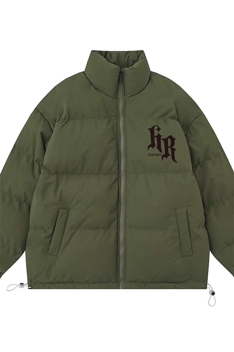 白底23新款冬季时尚百搭宽松字母印花潮流棉服外套MY2085P85控118,男装棉衣,电商A247-1