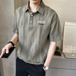 男士中袖衬衫脏脏衣夏季新款时尚百搭休闲衬衣薄款上衣C5279-P58图片