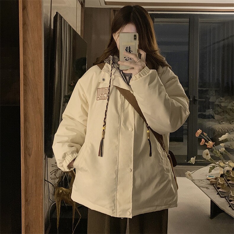 新中式风假两件女冬季2023外套春秋棒球服夹克上衣C510-100,男装夹克,星座911-2(原星座613-2）