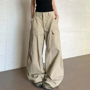 2025美式复古水洗宽松直筒工装裤男女潮牌阔腿休闲裤DA805-P55图片