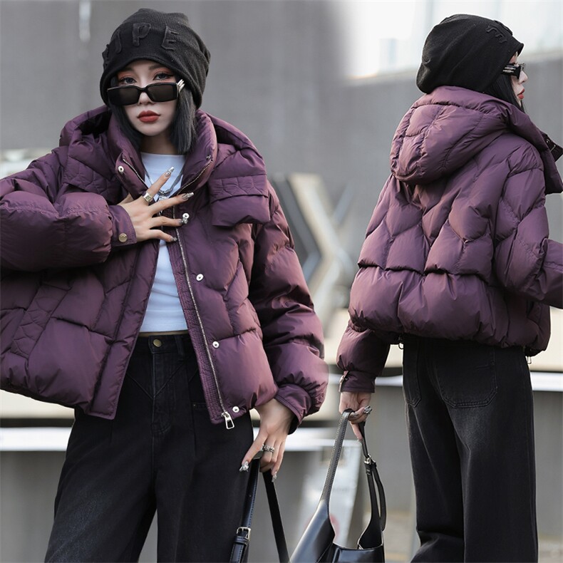 现货2024年冬季羽绒服女超好看新款今年流行显瘦洋气90白鸭绒外套,女装羽绒服,琦鑫阁（原依鑫阁）