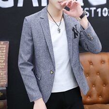 西服男上衣韩版修身春秋男士小西装男单件外套潮单西单X20-P80，男装西服，星座1206（原A206）