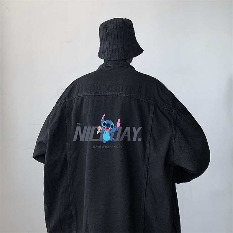 牛仔夹克男大码牛仔外套男茄克NJ77173-P60,男装夹克,电商A040