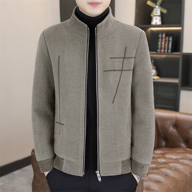新品秋冬休闲加棉夹克百搭男装上衣23005-P140图片