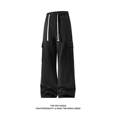 白底水洗棉hiphop拼接工装裤男春季美式休闲裤子-A2020TP50控88，男装工装外套，电商B241