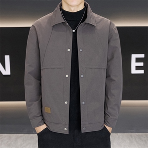 行政夹克羽绒服外套男2025新款秋冬季高级感商务休闲衬衣服男款图片