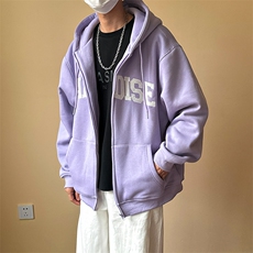 现货重磅宽松休闲绣花连帽卫衣外套男潮牌上衣A351-AW2499-P105，女装短外套，电商A351