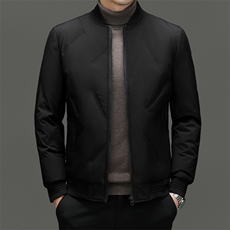 秋冬季短款羽绒服男士轻薄保暖棒球服上衣休闲茄克防水外套男，男装羽绒服，钱塘6003（原4033）