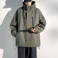 2024秋季新款现货户外夹克男连帽冲锋衣外套DSA157B-JK7812-P80，男装夹克，电商A157B