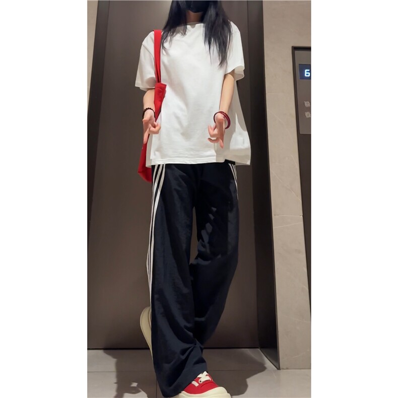 抖音品质夏秋季衔接款潮流条纹宽松休闲裤B315-K24240-特p30控58,男装休闲裤,电商B315