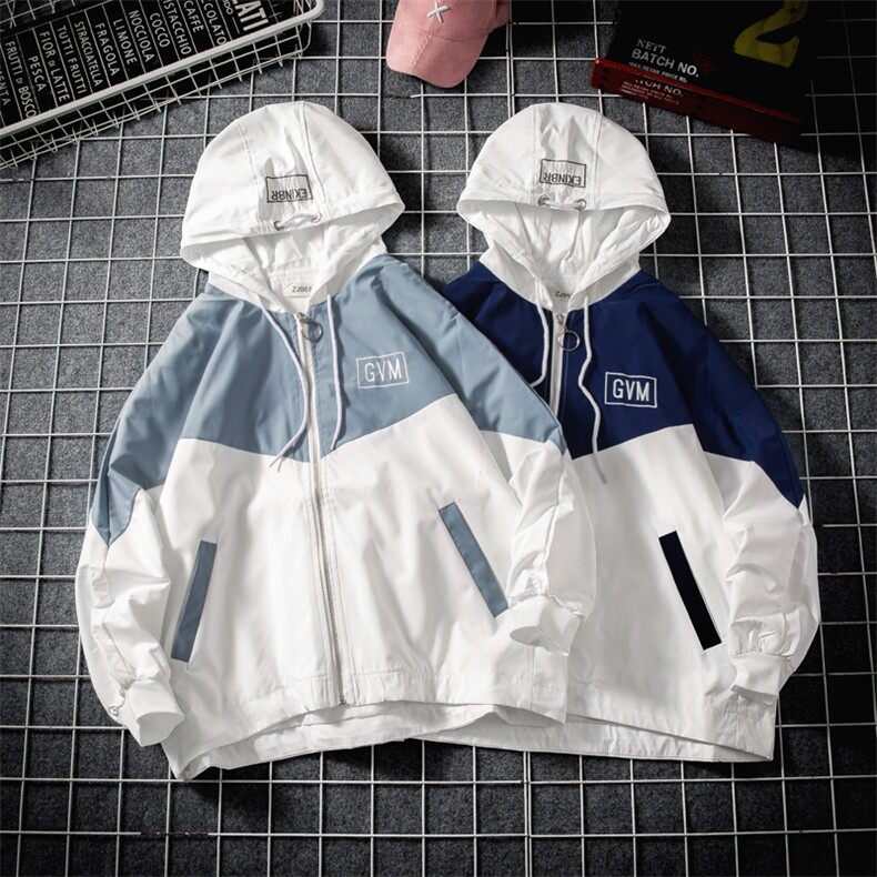 1冲锋衣男休闲情侣大码中性日系外套宽松工装夹克网格7108P50控68,男装夹克,星座226-2