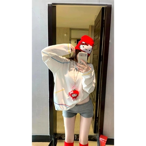 美式高街解构工艺速干长袖T恤衫男女款防晒上衣户外运动骑行服潮图片