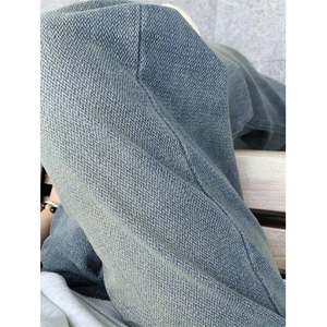 星空纹牛仔裤男春秋美式潮复古大码宽松阔腿直筒裤子WL00600-P45图片