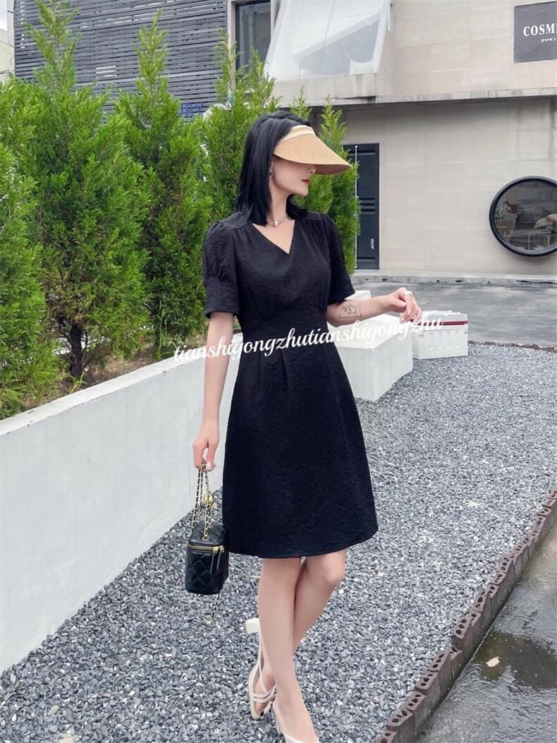 气质修身显瘦连衣裙订制材质，女装连衣裙，天使公主