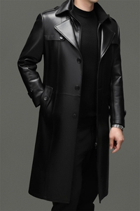 BG-J25811冬季男士海宁真皮羽绒服绵羊皮风衣羽绒内胆百搭外套图片