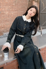 牛仔连衣裙春秋季女，女装连衣裙，浙宝069