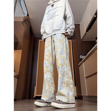 美式牛仔裤男款潮牌水洗弯刀裤直筒微喇长裤NA019-P40，男装牛仔裤，星座208-5