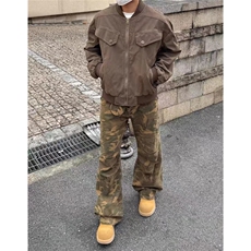 美式复古工装夹克男女春秋冬新款棒球服宽松痞帅外套HHF25P65，男装夹克，星座1013-5
