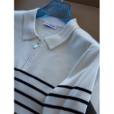 polo长袖加厚宽松拼色横条毛衣针织衫E41071-P78，男装针织衫/毛衣，星座1012-1