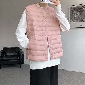 8XL-M 轻薄羽绒服马甲男背心内胆90白鸭绒马夹外套YRFC07P98控138图片