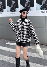 2021冬装新款加棋盘格外套补单，其它，妍舞飞扬