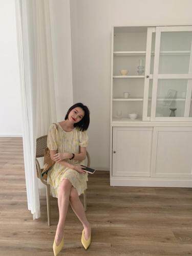 夏季新款，连衣裙，女装连衣裙，AKSKYLAN(6F)