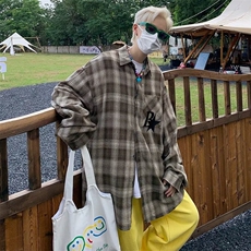 新款潮流男格子纯棉衬衫S8004P46，男装衬衫，星座1116-2