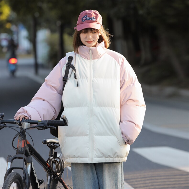 现货抖音得物可供视频三防加厚羽绒拼接棉衣外套面包棉服WM8666,男装棉衣,电商A486