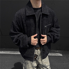 秋冬夹克男潮流翻领工装外套青少年上衣GS60105，男装夹克，星座1206（原A206）