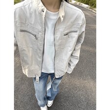 26春装高品质老钱风立领夹克外套男女美式潮牌拉链工装风宽松上衣，男装夹克，电商A486