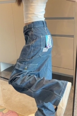 903-AK81-特P65【89】S-3XL美式条纹工装牛仔裤1，男装牛仔裤，星座903